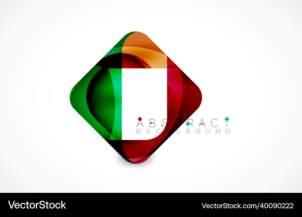 Minimal background abstract square shape vector image