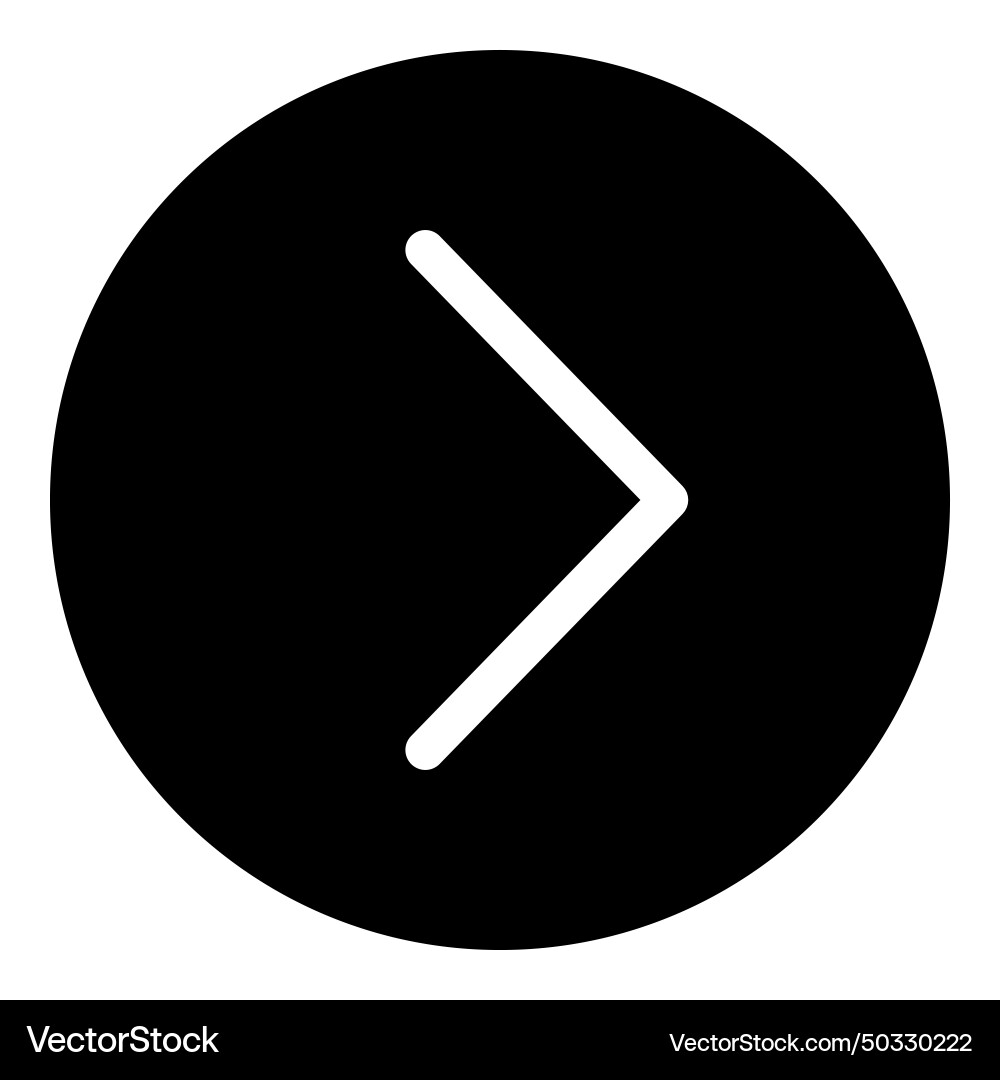 Next button flat icon isolated on white background Next button flat icon isolated on white background Vector Image