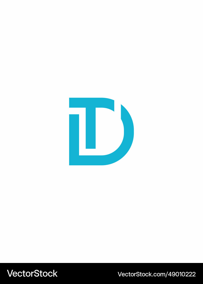 Td initial design image Td initial design image vector image