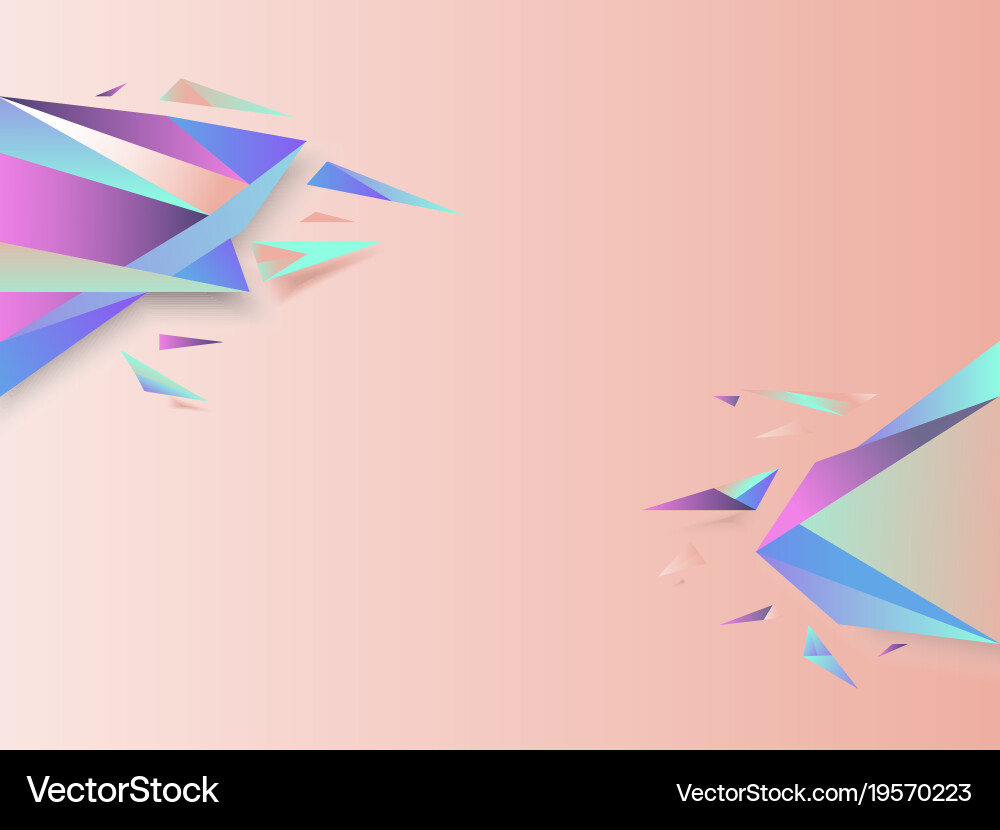 Abstract geometric background with triangle vector image