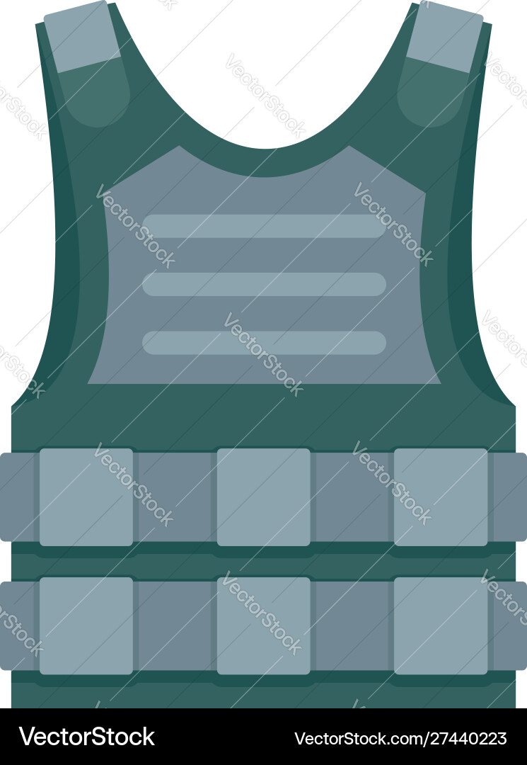 Bulletproof Vest Icon - Protective Armor Vector Image