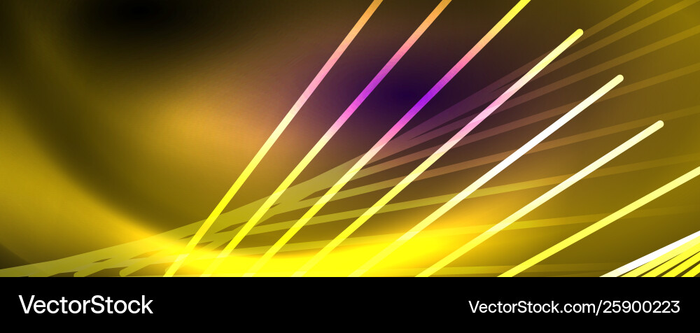 Color light with lines outer space background vector image
