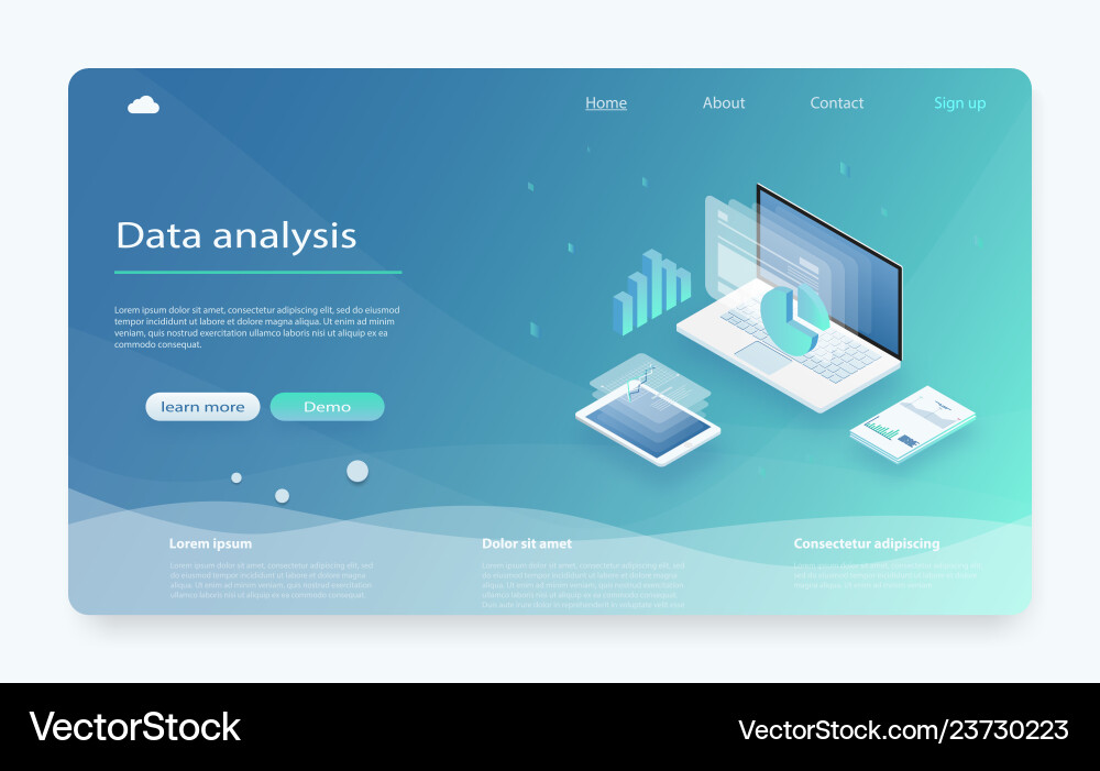 Data analysis information searching Data analysis information searching vector image