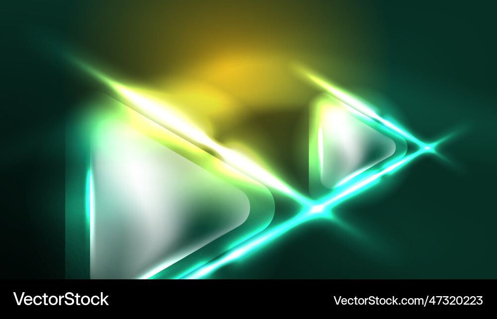 Digital neon abstract background triangles Digital neon abstract background triangles Vector Image