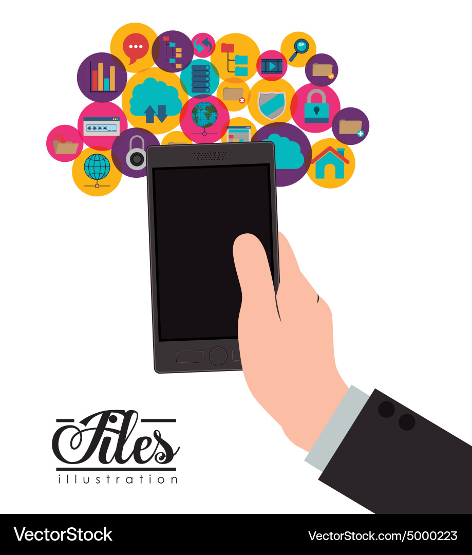 Files design Vector Image