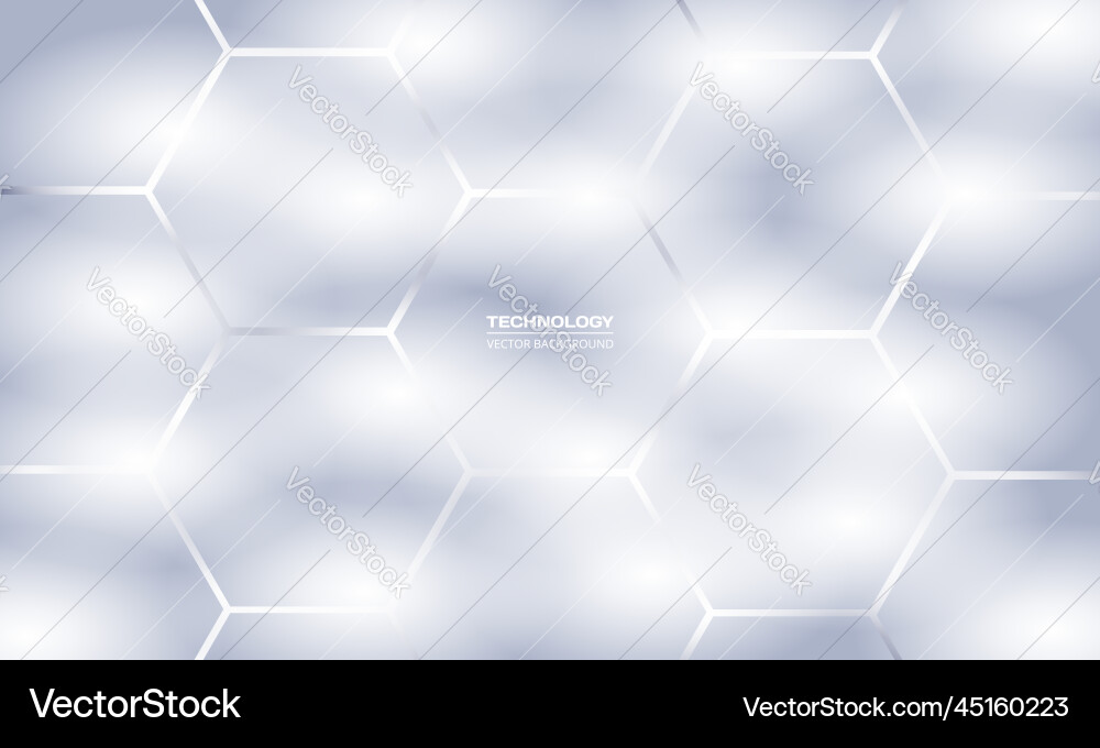 Hexagonal Tech Abstract Background vector image