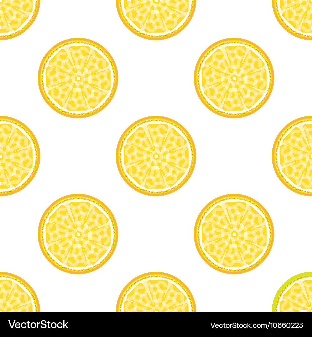 Lemon abstract seamless pattern vector image