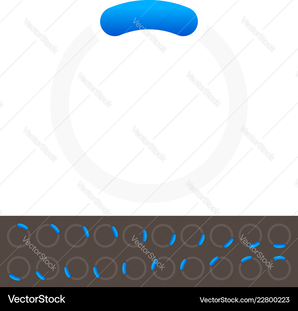 Preloader buffer shapes user interface vector image