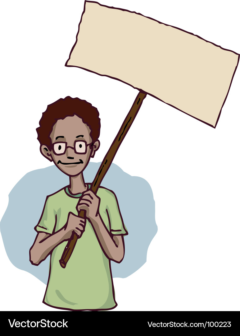 Protesting Vector Image