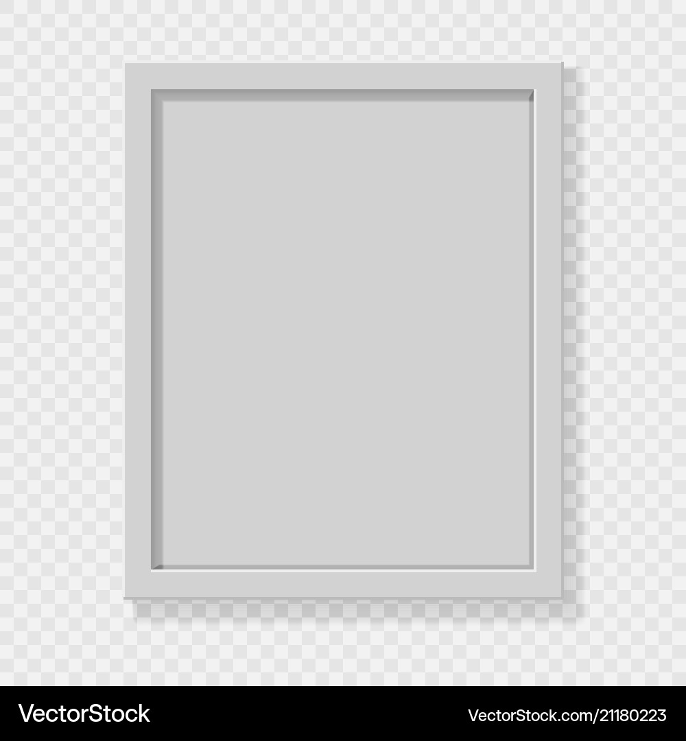 Realistic Empty Picture Frame vector image