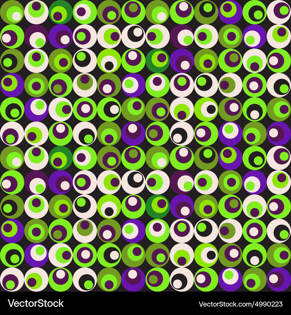 Retro circle seamless pattern Vector Image
