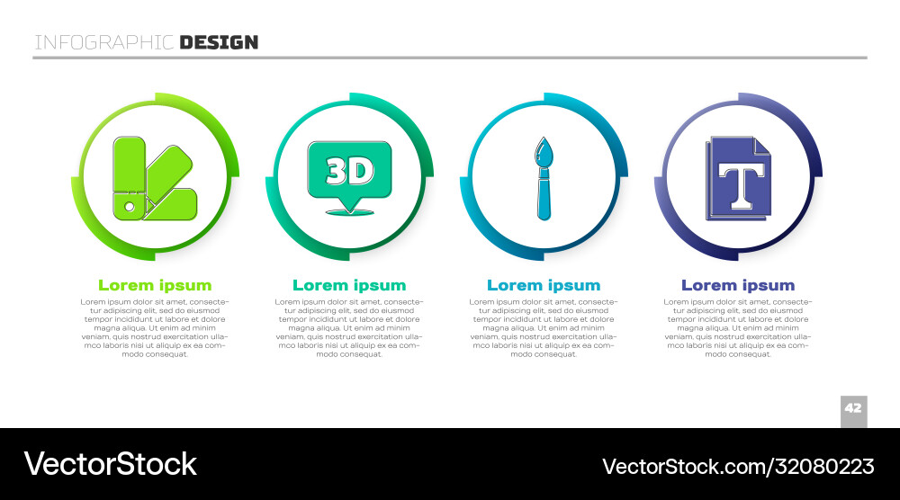 Set color palette guide speech bubble with text Set color palette guide speech bubble with text vector image