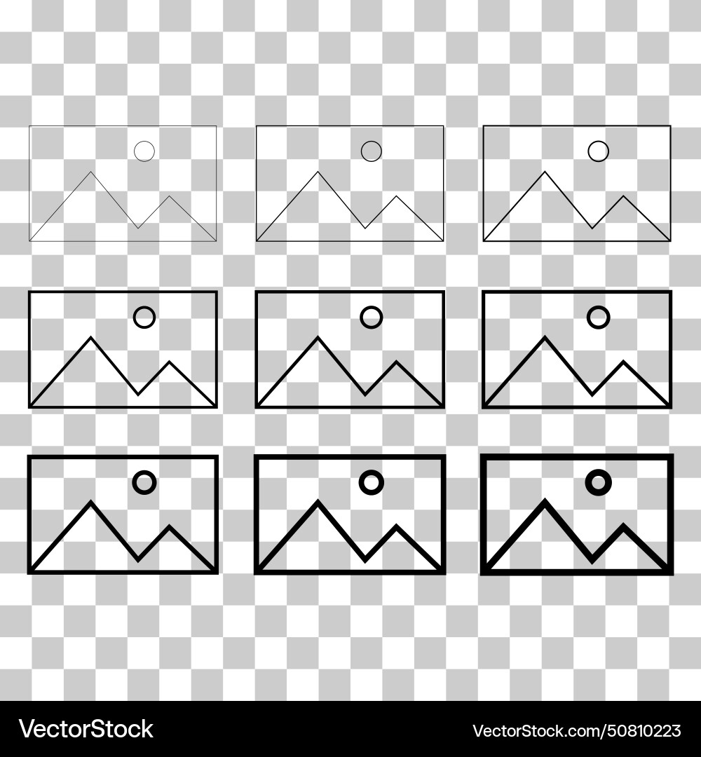 Set of no image symbol missing available icon Set of no image symbol missing available icon vector image