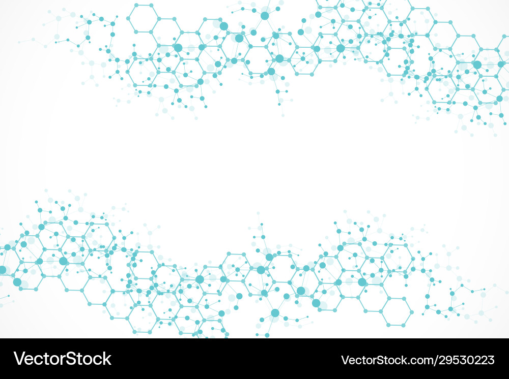 Structure molecule and communication dna atom Structure molecule and communication dna atom vector image