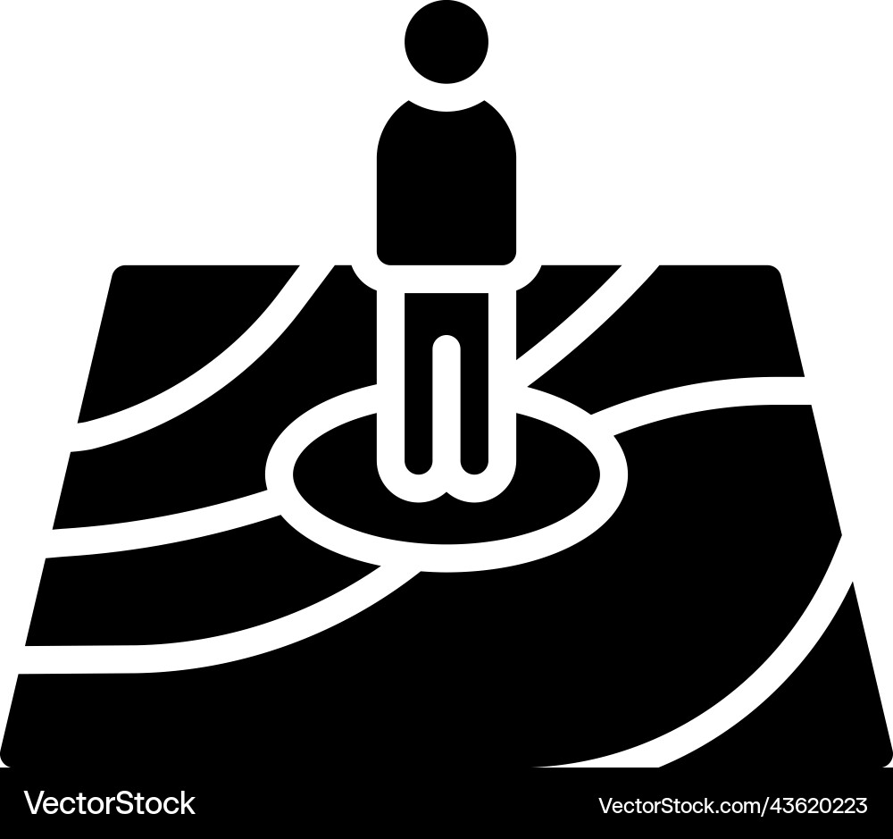 Walking map icon location and navigation Vector Image
