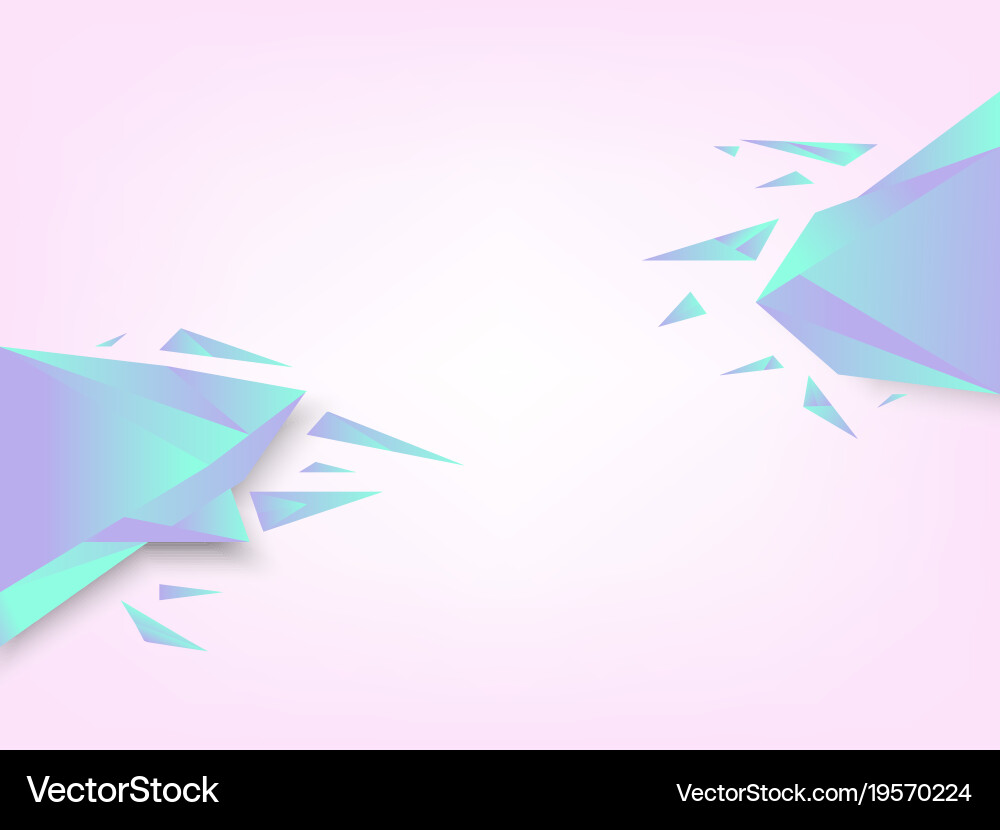 Abstract geometric background with triangle vector image