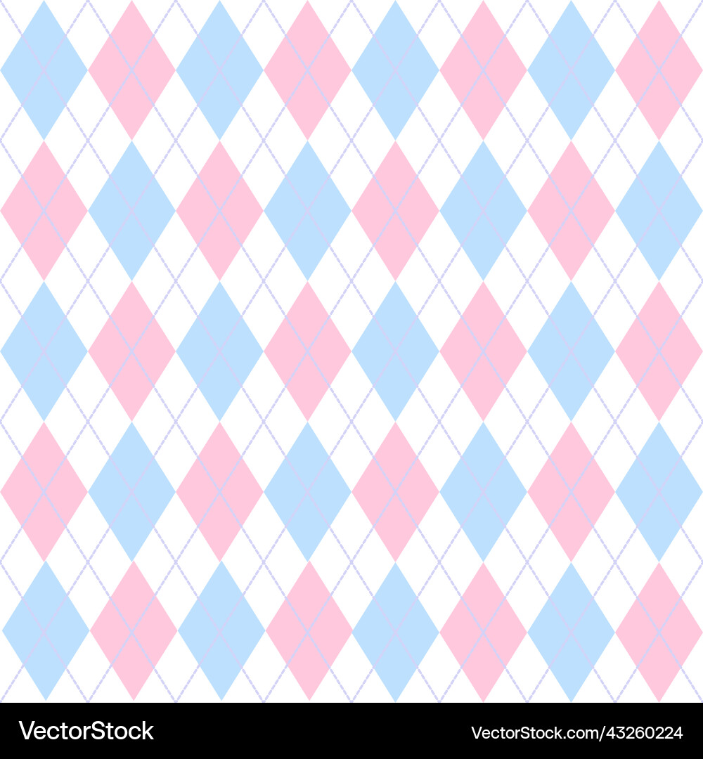 Argyle pattern seamless background vector image