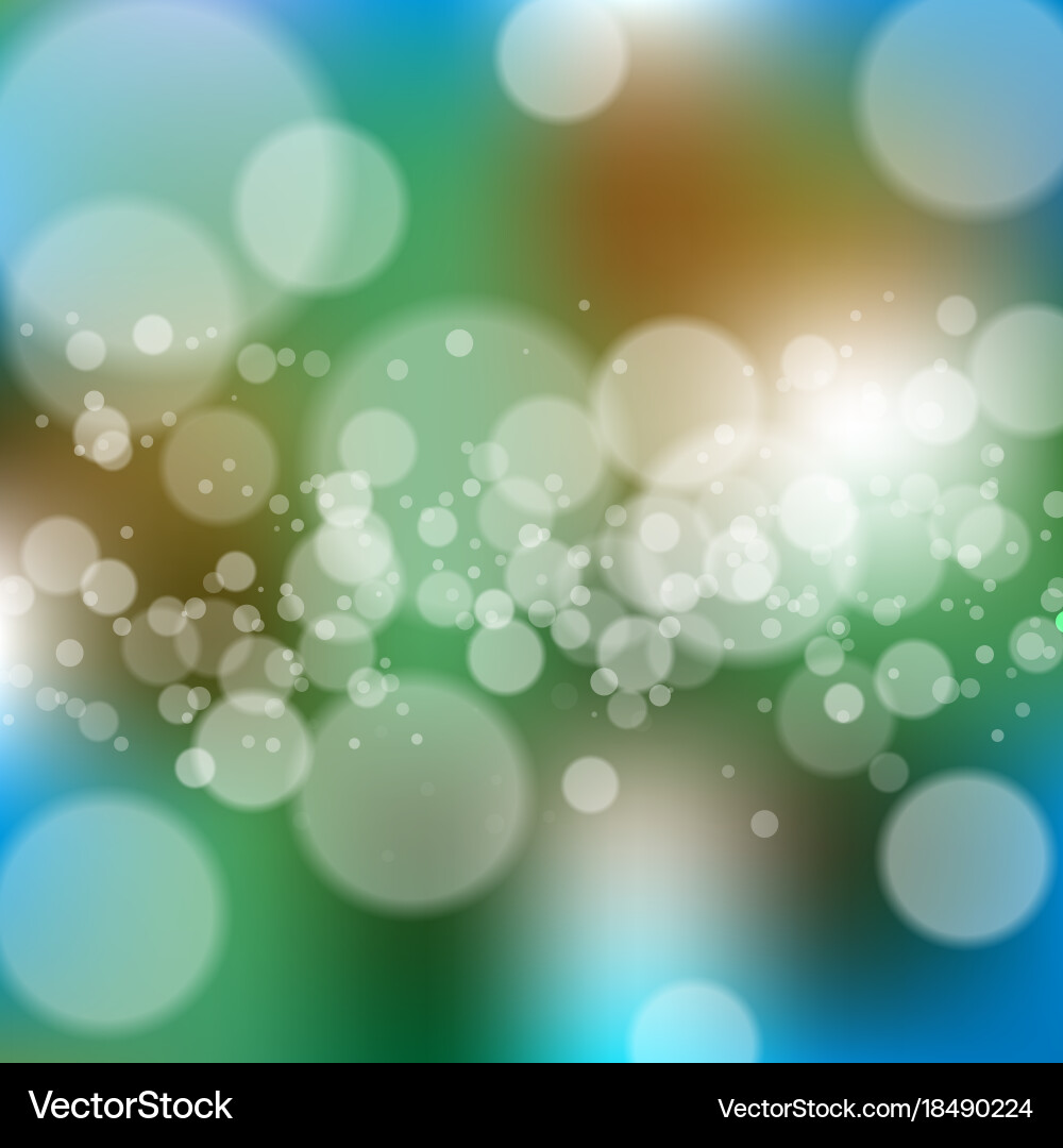 Blurred background with bokeh Vector Image