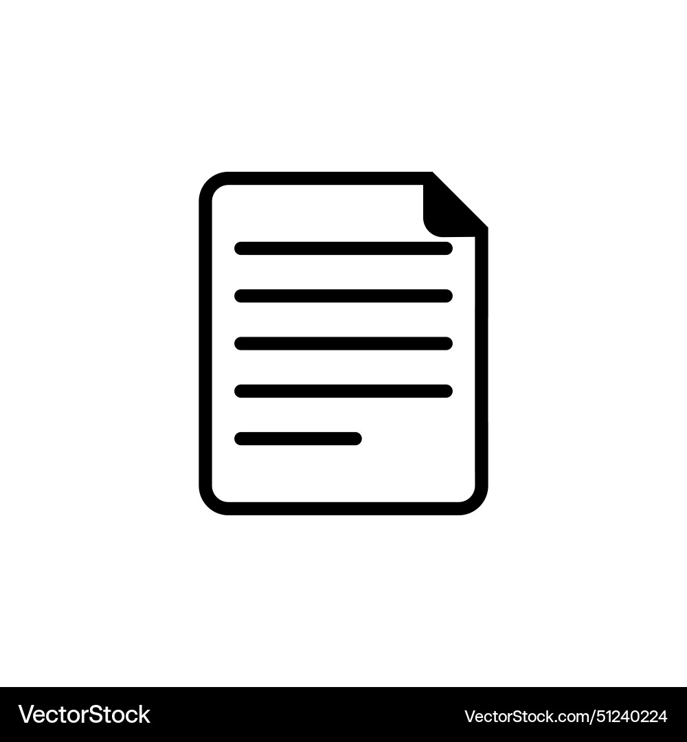 Contract document flat icon Contract document flat icon vector image