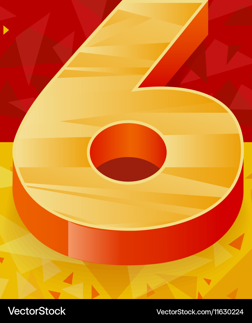 Pattern numbers for use in banner ads Vector Image