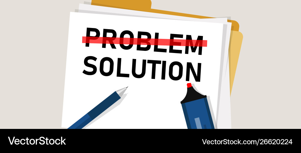 Problem Solving Concepts vector image