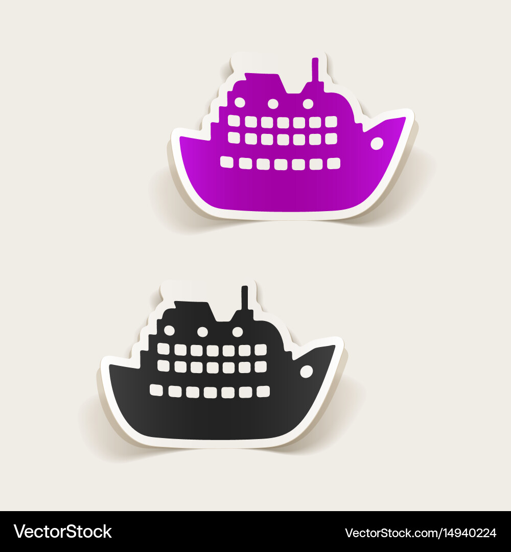 Realistic design element liner vector image