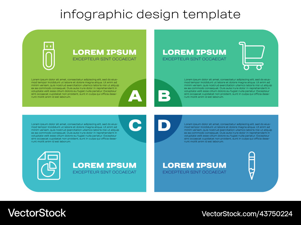 Set line document with graph chart usb flash Set line document with graph chart usb flash vector image