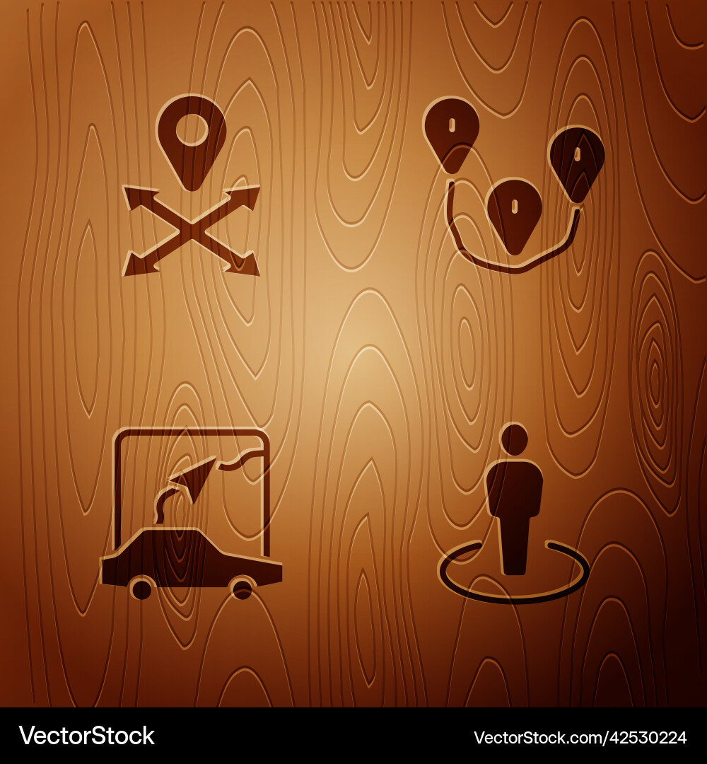 Set location with person city map navigation Set location with person city map navigation vector image