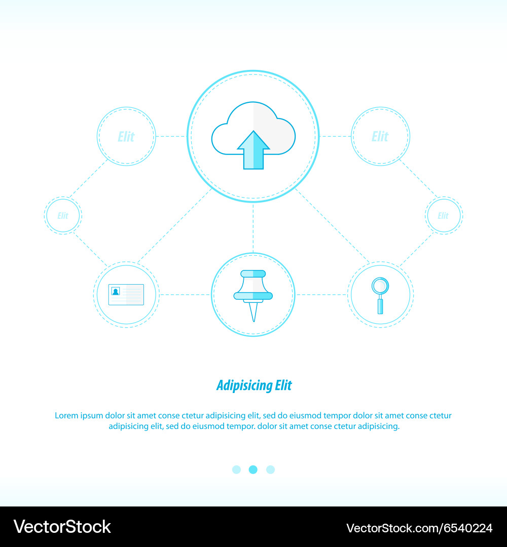 Upload cloud concept network design Vector Image