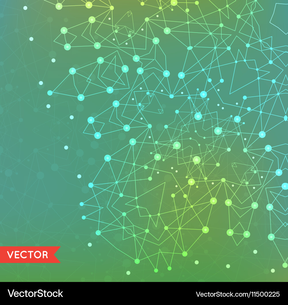 Abstract background with particles structure vector image