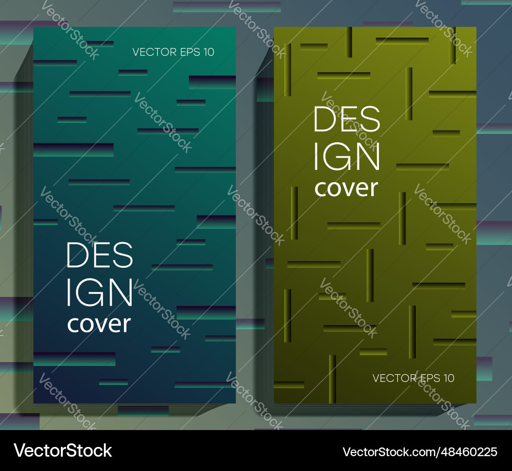 Abstract brochures with gradient lines 3d effect Abstract brochures with gradient lines 3d effect vector image