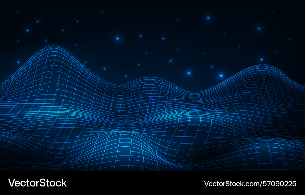 Abstract line wave hi-tech dynamic shape Abstract line wave hi-tech dynamic shape vector image
