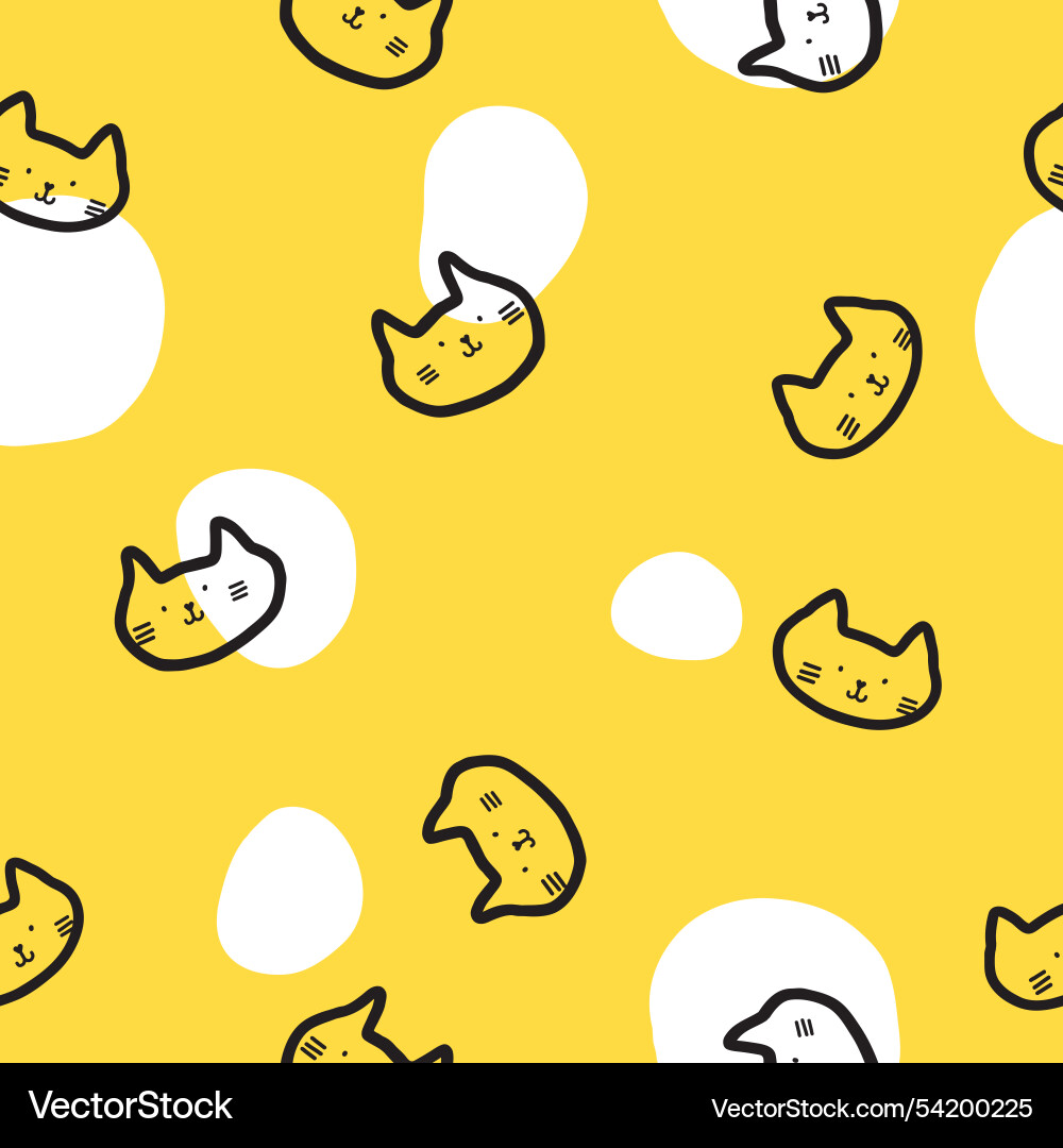 Cat seamless pattern texture background Cat seamless pattern texture background vector image
