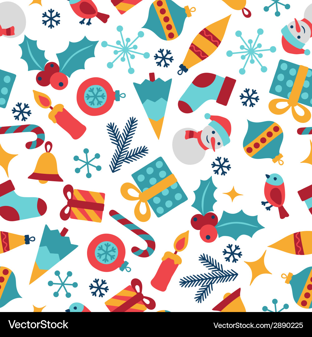 Christmas Celebration Pattern Vector Image