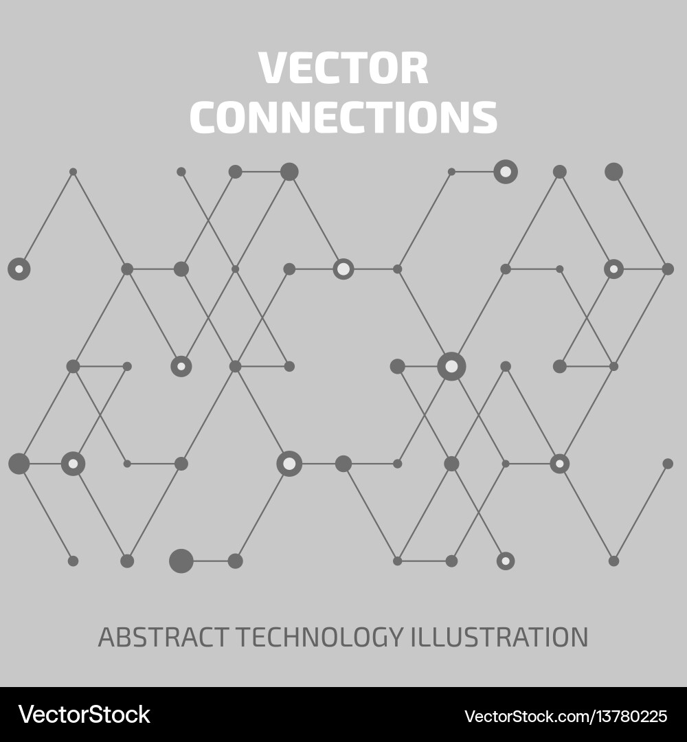 Connect abstraction Connect abstraction vector image