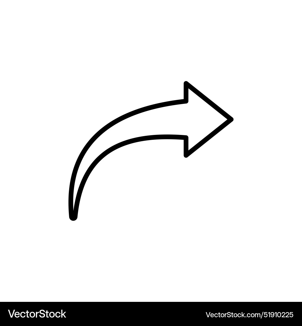Forward icon perfect for navigation tools vector image