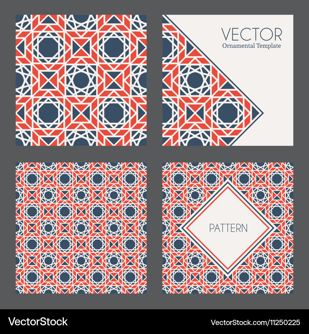 Geometric patterns Vector Image