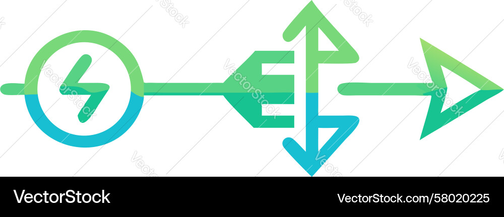 Lightning Speed Arrow Icon Vector Image