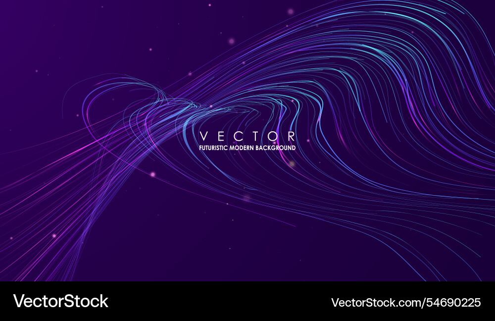 Lines and particles dynamic flow Lines and particles dynamic flow vector image