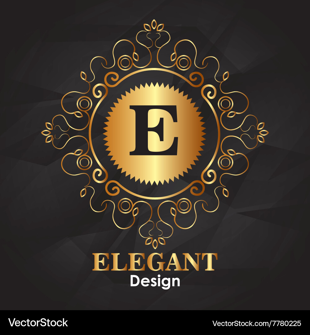 Monogram background design Vector Image