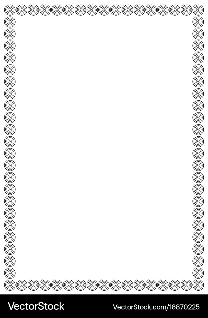 Page border a4 design for project vector image