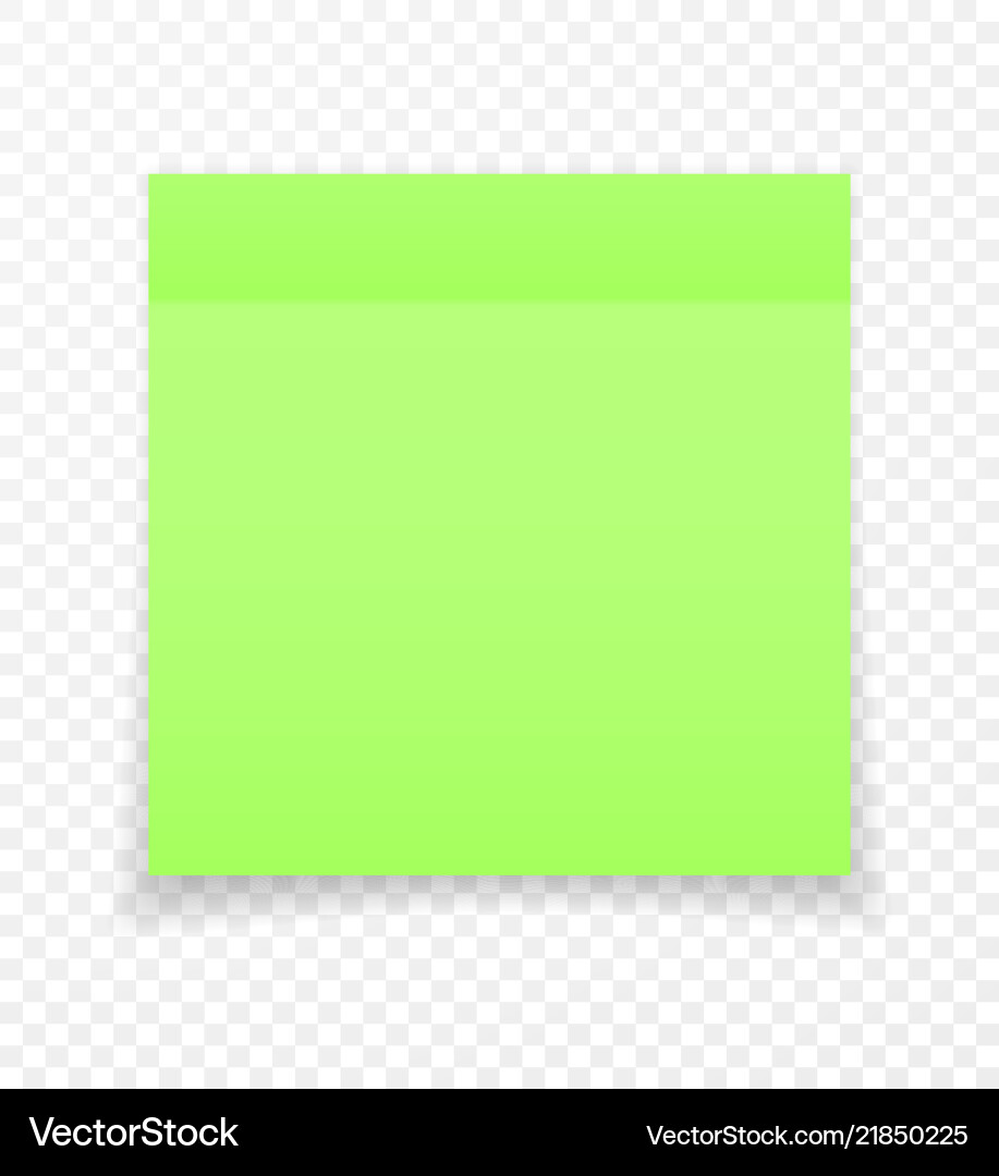 Sticky paper note with shadow effect blank color Sticky paper note with shadow effect blank color vector image
