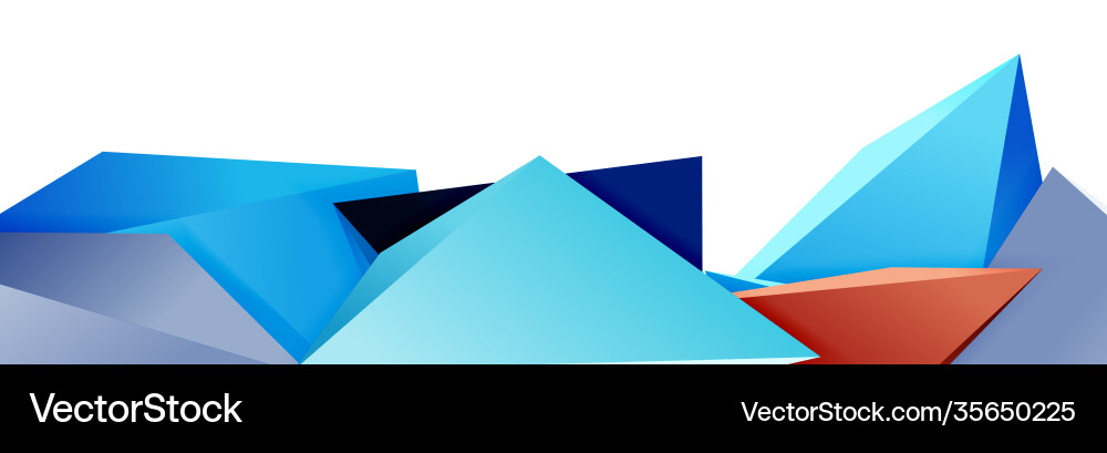 Triangle mosaic abstract background 3d triangular Triangle mosaic abstract background 3d triangular Vector Image