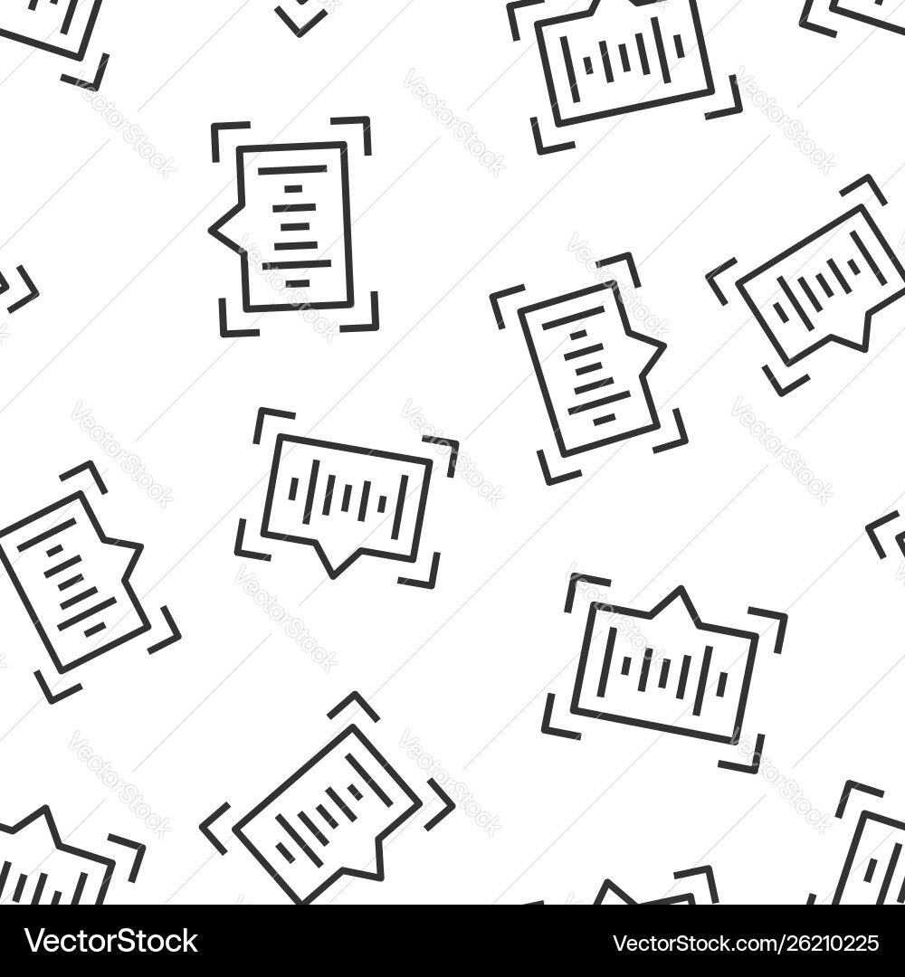 Voice recognition icon seamless pattern Voice recognition icon seamless pattern vector image