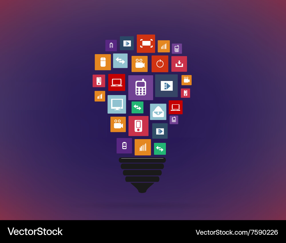 Abstract creative concept siluet hands – Royalty-Free Vector | VectorStock