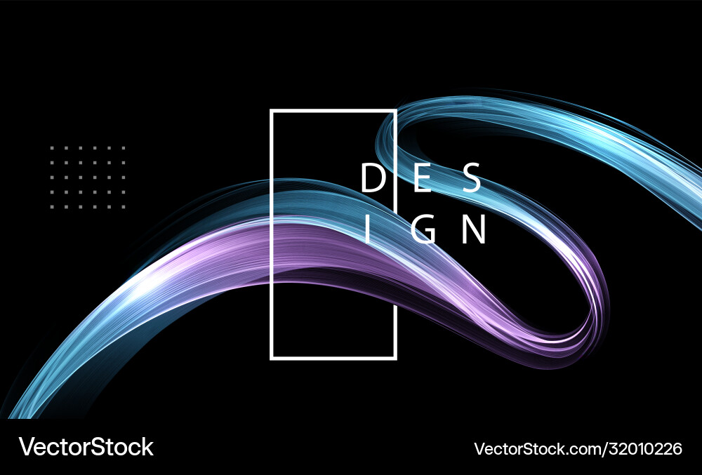 Abstract shiny color blue wave design element Abstract shiny color blue wave design element vector image