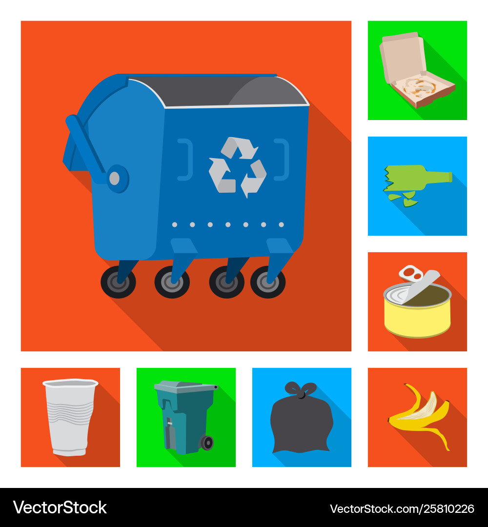 Design dump and sort sign collection Design dump and sort sign collection vector image