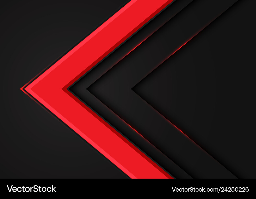 Dynamic Red Arrow Background vector image