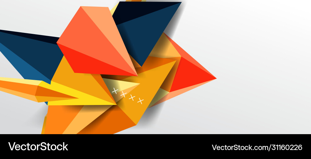 Dynamic Triangle Abstract Background Vector Image