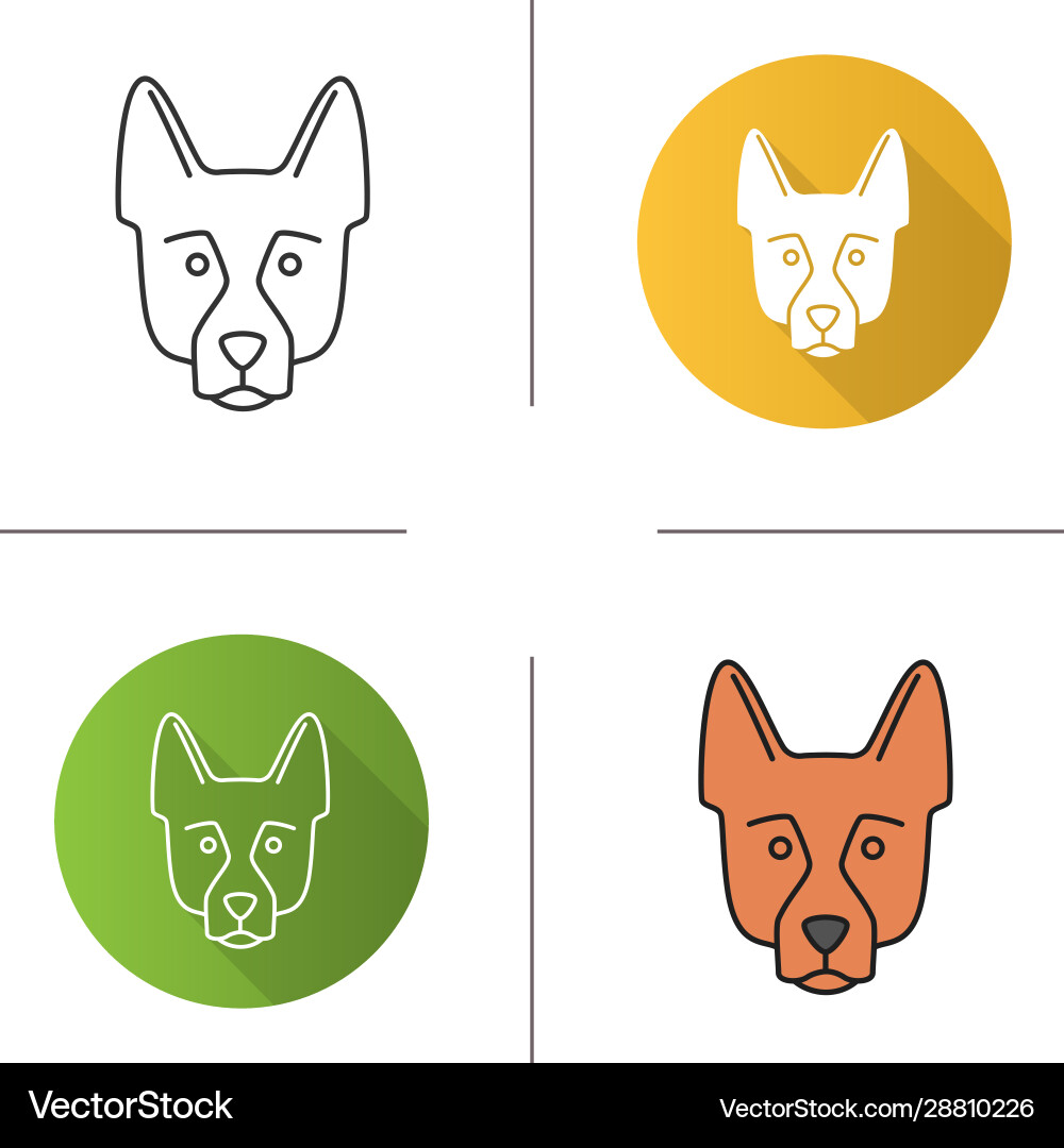German shepherd icon German shepherd icon vector image